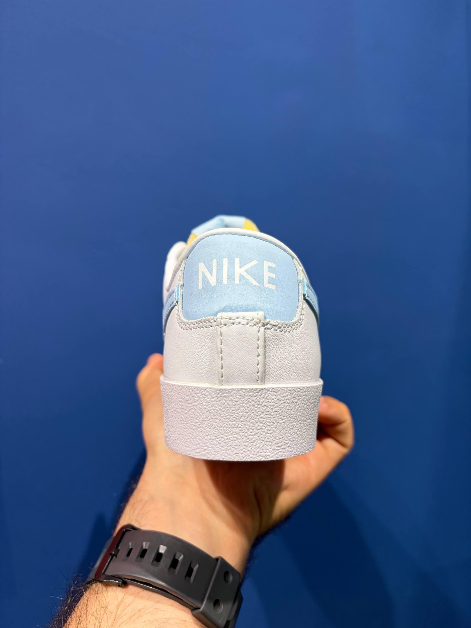 Nike blazer low 77 white blue نایک بلیزر لو 77 سفید آبی