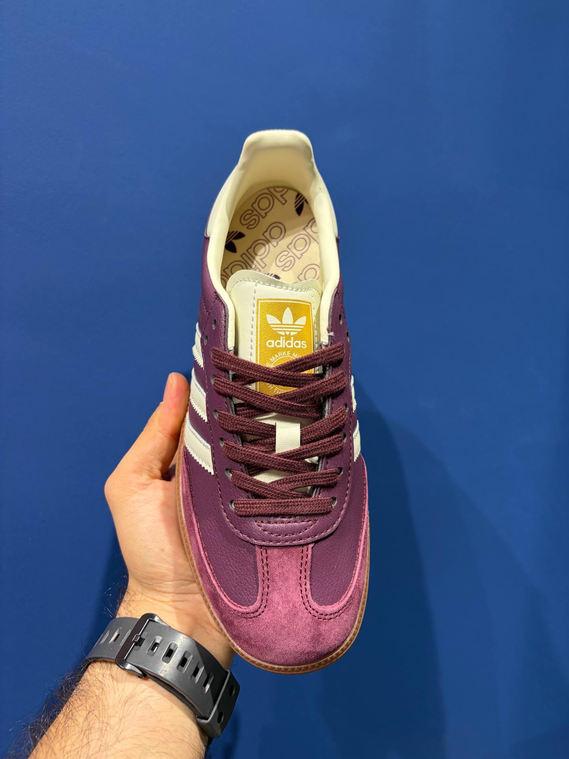 Adidas samba burgundy آدیداس سامبا زرشکی